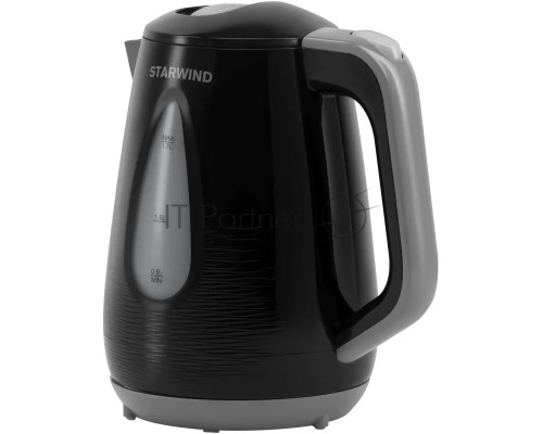 Чайник электрический Starwind SKP2316 1.7л. 2200Вт черный/серый (корпус: пластик)