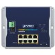 Коммутатор PLANET WGS-5225-8P2S IP30, IPv6/IPv4, L2+ 8-Port 10/100/1000T 802.3at PoE + 2-Port 1G/2.5G SFP Wall-mount Managed Switch (-40~75 degrees C, dual power input on 48-56VDC terminal block and power jack, ERPS Ring, 1588, Modbus TCP, ONVIF, SNMPv3,
