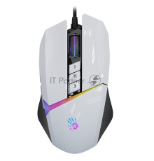 Мышь проводная A4Tech Bloody W60 Max белый, 10000 dpi, USB, кнопки - 10
