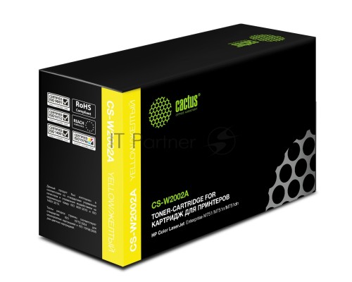 Картридж лазерный Cactus CS-W2002A желтый (6000стр.) для HP CLJ Ent M751