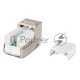 Вставка Keystone Jack RJ-45(8P8C) Hyperline KJNE-8P8C-C6-90-SH-F-WH, категория 6, экранированная, 110 IDC, заделка с помощью NE-TOOL, белая
