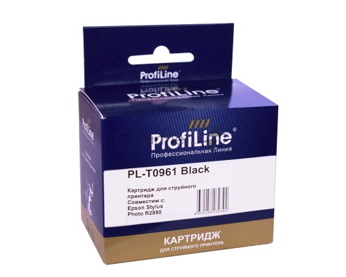 Струйный картридж PL-T0961 для принтеров Epson Stylus Photo R2880 с чернилами Black 11,4 мл ProfiLine