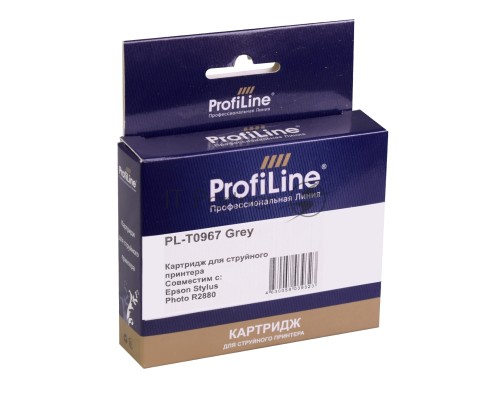 Струйный картридж PL-T0967 для принтеров Epson Stylus Photo R2880 с чернилами Grey 11,4 мл ProfiLine