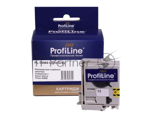 Струйный картридж PL-T0969 для принтеров Epson Stylus Photo R2880 с чернилами Light Grey 11,4 мл ProfiLine