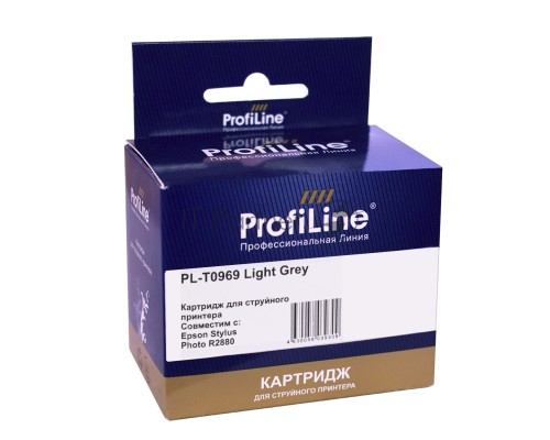 Струйный картридж PL-T0969 для принтеров Epson Stylus Photo R2880 с чернилами Light Grey 11,4 мл ProfiLine