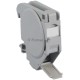 Крепление для Keystone Jack на DIN-рейку Hyperline FP-IE-DIN-KJ-1A-GY в распределительные щиты для промышленных решений, с 2-мя боковыми крышками, ширина 21 мм