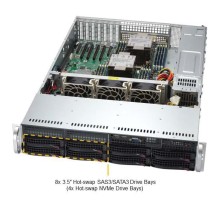 Supermicro SYS-621P-TR - 2U, 2x1200W, 2xLGA4677, iC741, 16xDDR5, 8x3.5