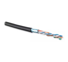 Кабель витая пара Bion BCL-F5460-381 F/UTP, кат.5e, 4x2x0,46 мм AWG 25, медь, одножильный, PE, для внешней прокладки, 305м, черный