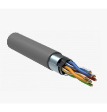 Кабель витая пара Bion BCL-F5480-181 F/UTP, кат.5e, 4x2x0,48 мм AWG 24, медь, одножильный, PVC, для внутренней  прокладки, 305м, серый