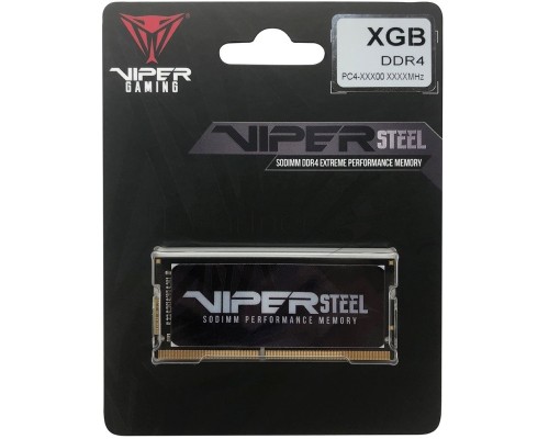 Оперативная память DDR4 8Gb 3200MHz Patriot PVS48G320C8S Steel Series RTL PC4-25600 CL22 SO-DIMM 260-pin 1.2В single rank Оперативная память DDR4 8Gb 3200MHz Patriot PVS48G320C8S Steel Series RTL PC4-25600 CL22 SO-DIMM 260-pin 1.2В single rank