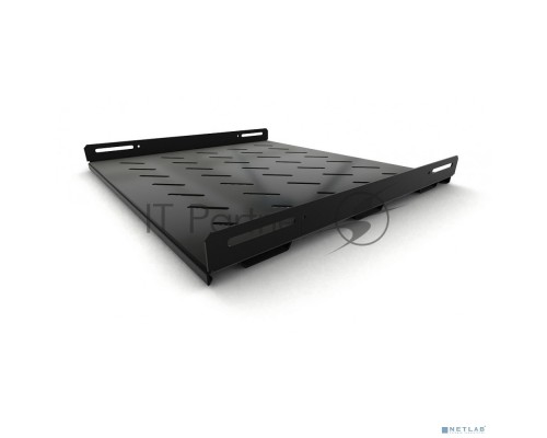 Полка Hyperline TSH3H, усиленная, 1U, 485х450 мм (ШхГ), для шкафов, цвет: чёрный