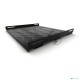 Полка Hyperline TSH3H, усиленная, 1U, 485х450 мм (ШхГ), для шкафов, цвет: чёрный