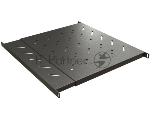 Полка Hyperline TSD3L, выдвижная, 0,5U, 483х700 мм (ШхГ), для шкафов, цвет: чёрный