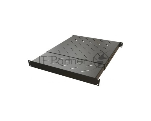 Полка Hyperline TSD3H, раздвижная, 1U, 483х700 мм (ШхГ), для шкафов, цвет: чёрный