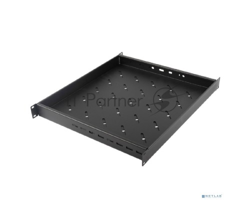 Полка Hyperline TSD3H, раздвижная, 1U, 483х700 мм (ШхГ), для шкафов, цвет: чёрный