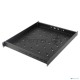 Полка Hyperline TSD3H, раздвижная, 1U, 483х700 мм (ШхГ), для шкафов, цвет: чёрный