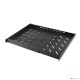 Полка Hyperline TSD3H, раздвижная, 1U, 483х700 мм (ШхГ), для шкафов, цвет: чёрный