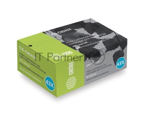 Картридж лазерный Cactus CS-C8543X чёрный (30000стр.) для HP LJ 9000/9040/9050