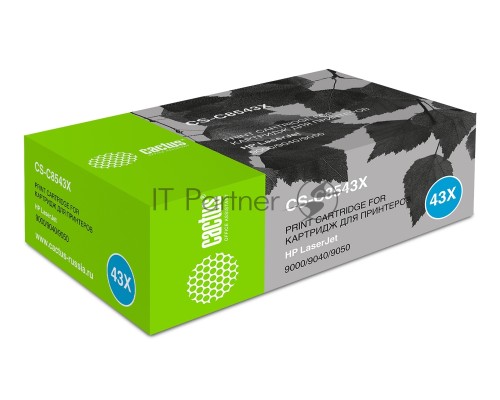 Картридж лазерный Cactus CS-C8543X чёрный (30000стр.) для HP LJ 9000/9040/9050
