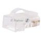 Разъём Hyperline PLEZ-8P8C-U-C5, RJ45(8p8c), кат. 5е, неэкр., для одножильного и многожильного кабеля, 100 шт, цвет: прозрачный, язычок Arch