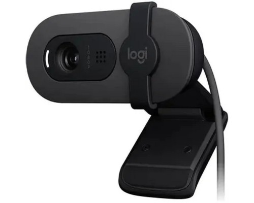 [Web-камеры] Камера Web Logitech HD Webcam Brio 100 Full графитовый 2Mpix (1920x1080) USB Type-C с микрофоном (960-001587)