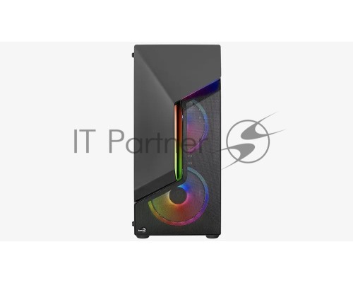 Компьютерный корпус MidiTower AeroCool SCAPE-G-BK-v2 ATX Black 2x140mm FRGB fan + 1*120mm FRGB fan (4711099471546)