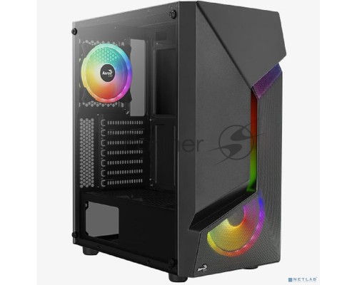 Компьютерный корпус MidiTower AeroCool SCAPE-G-BK-v2 ATX Black 2x140mm FRGB fan + 1*120mm FRGB fan (4711099471546)
