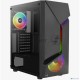 Компьютерный корпус MidiTower AeroCool SCAPE-G-BK-v2 ATX Black 2x140mm FRGB fan + 1*120mm FRGB fan (4711099471546)
