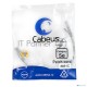 Шнур комм. Cabeus, кат. 5е, неэкр., U/UTP, RJ45/RJ45, LSZH, AWG24, 0.3м, серый