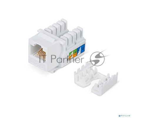 Модуль универсальный Cabeus, keystone, 1хRJ45, IDC 110, кат. 5е, неэкр., цвет: белый