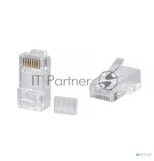 Коннектор Cabeus, RJ45(8p8c), кат. 6, неэкр., цвет: прозрачный