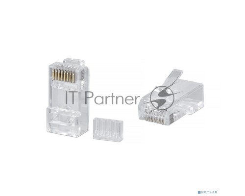 Коннектор Cabeus, RJ45(8p8c), кат. 6, неэкр., цвет: прозрачный