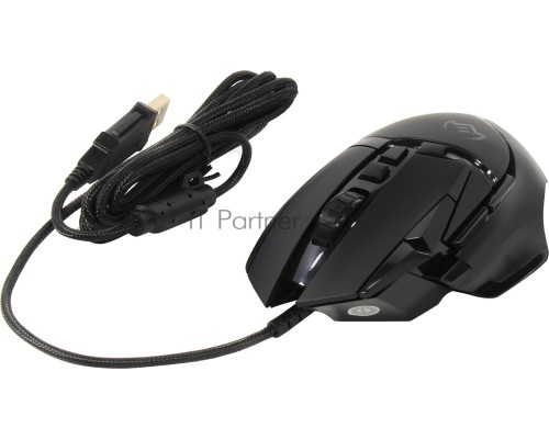 Мышь проводная SVEN RX-G975 черный, 10000 dpi, USB, кнопки - 10