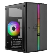 Компьютерный корпус MiniTower AeroCool EVO Mini-G-BK-v1 (mATX, USB3x1, USB2x2, 120mm RGB fan, без БП) (4711099472352)