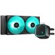 Система водяного охлаждения Deepcool LE500 Soc-AM5/AM4/1151/1200/1700 4-pin 18-33dB Al+Cu 220W 1238gr LED Ret