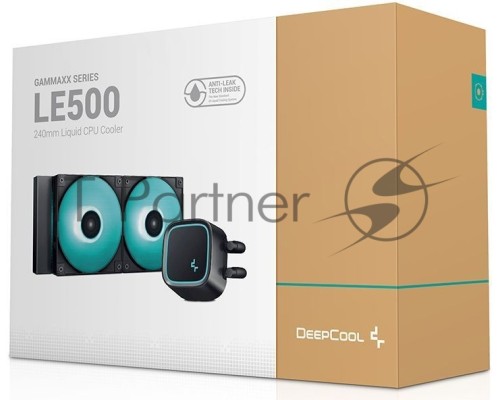 Система водяного охлаждения Deepcool LE500 Soc-AM5/AM4/1151/1200/1700 4-pin 18-33dB Al+Cu 220W 1238gr LED Ret