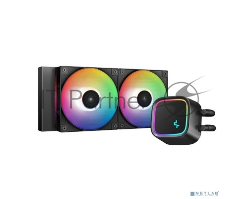 Система водяного охлаждения Deepcool LE500 Soc-AM5/AM4/1151/1200/1700 4-pin 18-33dB Al+Cu 220W 1238gr LED Ret