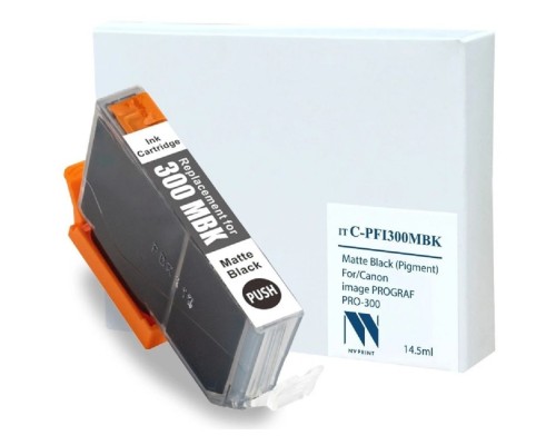 [Расходные материалы] Струйный картридж NV Print C-PFI300 MBK для Canon imagePROGRAF PRO-300