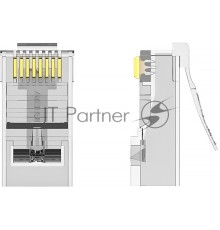 Коннектор Vention RJ45 (8p8c), cat. 6, под витую пару (10шт.)