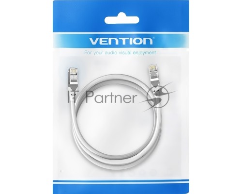 Патч-корд Vention прямой SFTP cat.6A, RJ45 - 0,5м. Серый