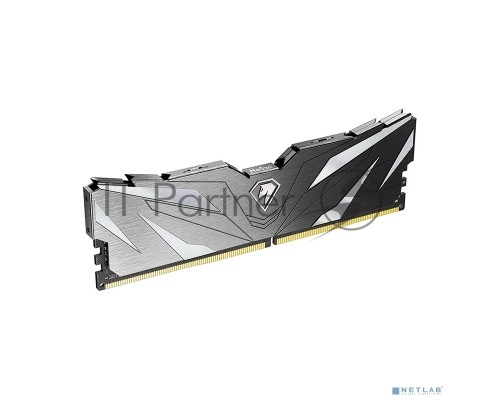 Оперативная память Netac 8Gb DDR4 3200Mhz DIMM PC25600, Shadow II NTSWD4P32SP-08K  C16 Black, с радиатором