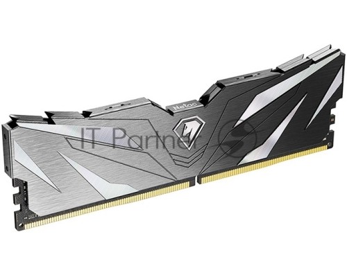 Оперативная память Netac 8Gb DDR4 3200Mhz DIMM PC25600, Shadow II NTSWD4P32SP-08K  C16 Black, с радиатором