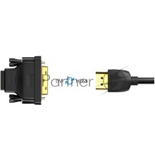Адаптер-переходник Vention DVI 24+1 M/ HDMI 19F