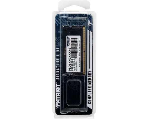 Оперативная память Patriot 16Gb DDR5 4800MHz (1*16Gb) SO-DIMM PSD516G480081S RTL PC5-38400 CL40 260-pin 1.1В dual rank
