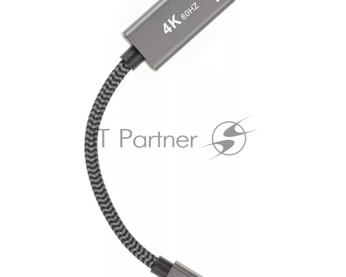Адаптер miniDP --> HDMI-F 0.15м ,  оплетка, 4K@60Hz, Telecom (TA565)