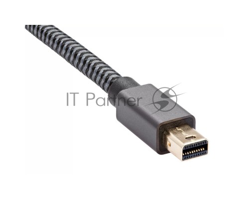 Адаптер miniDP --> HDMI-F 0.15м ,  оплетка, 4K@60Hz, Telecom (TA565)
