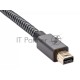 Адаптер miniDP --> HDMI-F 0.15м ,  оплетка, 4K@60Hz, Telecom (TA565)