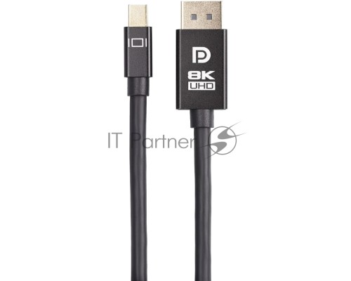 Кабель 1.4V Mini DisplayPort M <--> Display Port M 1,8м  4K@120HZ 8K@60HZ Telecom (TA683M-1.8M)