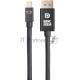 Кабель 1.4V Mini DisplayPort M <--> Display Port M 1,8м  4K@120HZ 8K@60HZ Telecom (TA683M-1.8M)