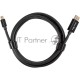 Кабель 1.4V Mini DisplayPort M <--> Display Port M 1,8м  4K@120HZ 8K@60HZ Telecom (TA683M-1.8M)